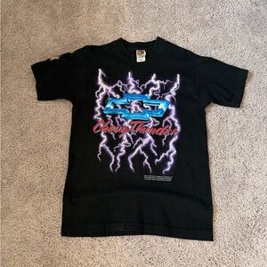 90’s Chevy Thunder Graphic Tee - Black with Blue & Purple Lightning